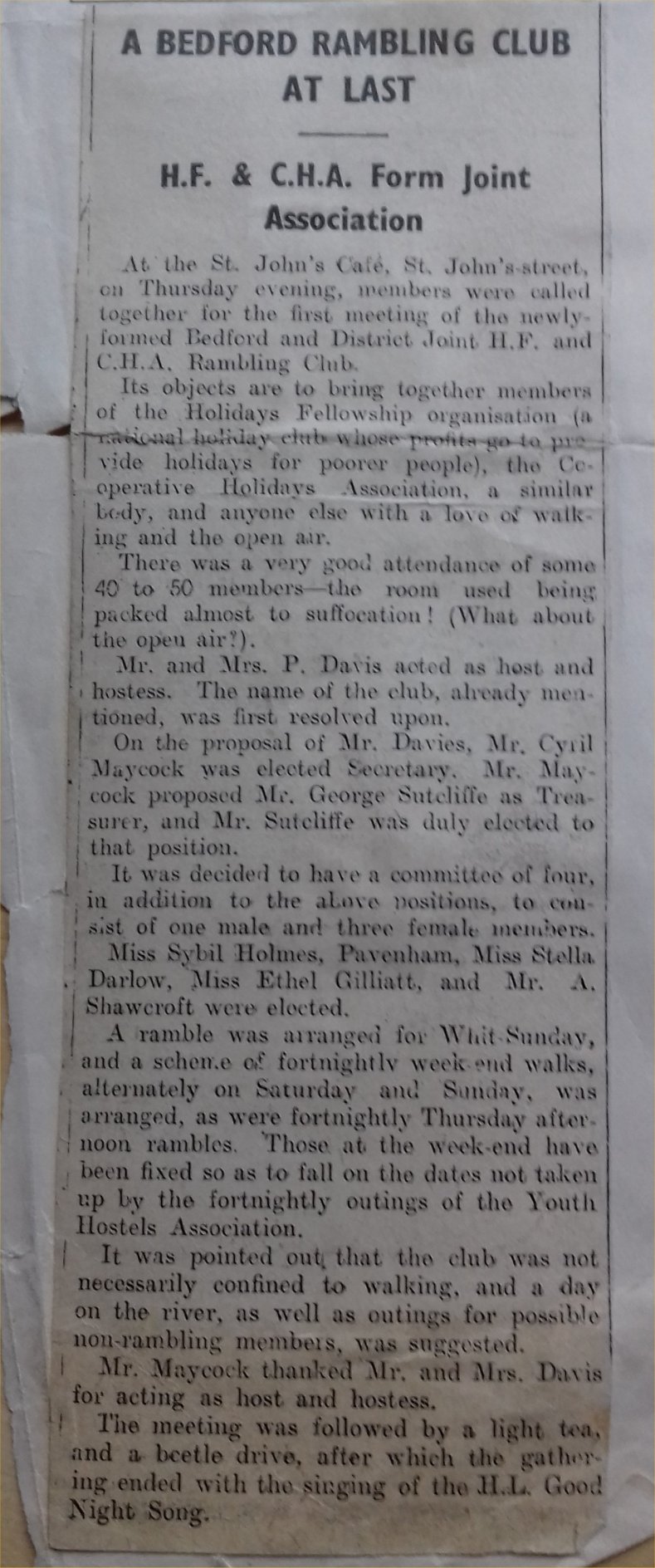 001 press cutting first meeting